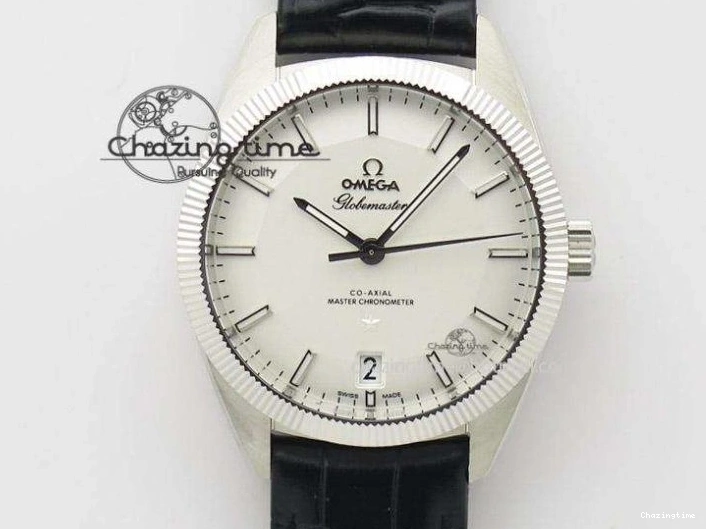 0208 Soft De Ville Date SS MKF 1:1 Best Edition Blue Dial Roman Marker on Black Leather Strap A 7745